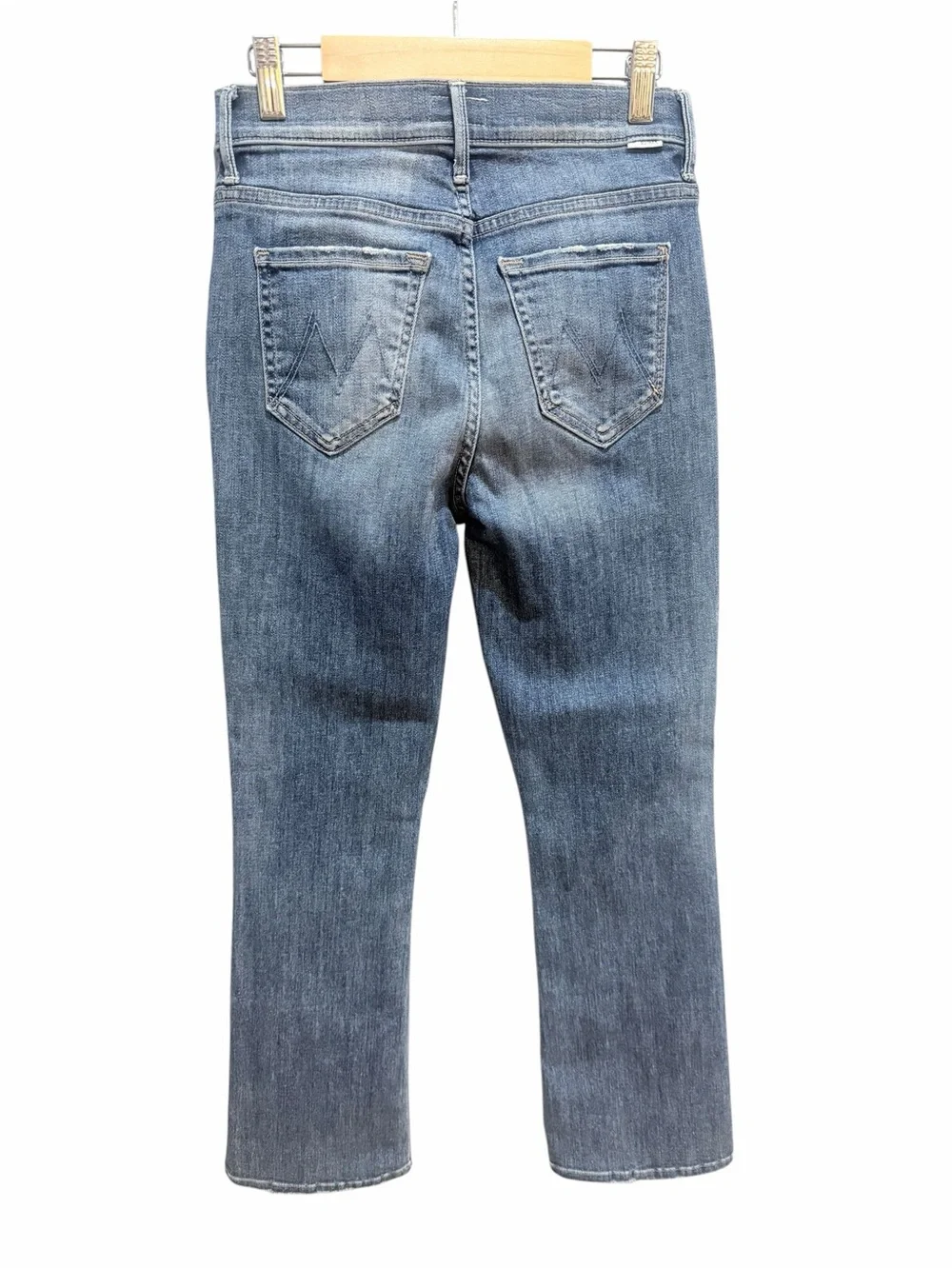 Mother Denim Insider Crop High Rise Bootcut In Double Trouble Size 25